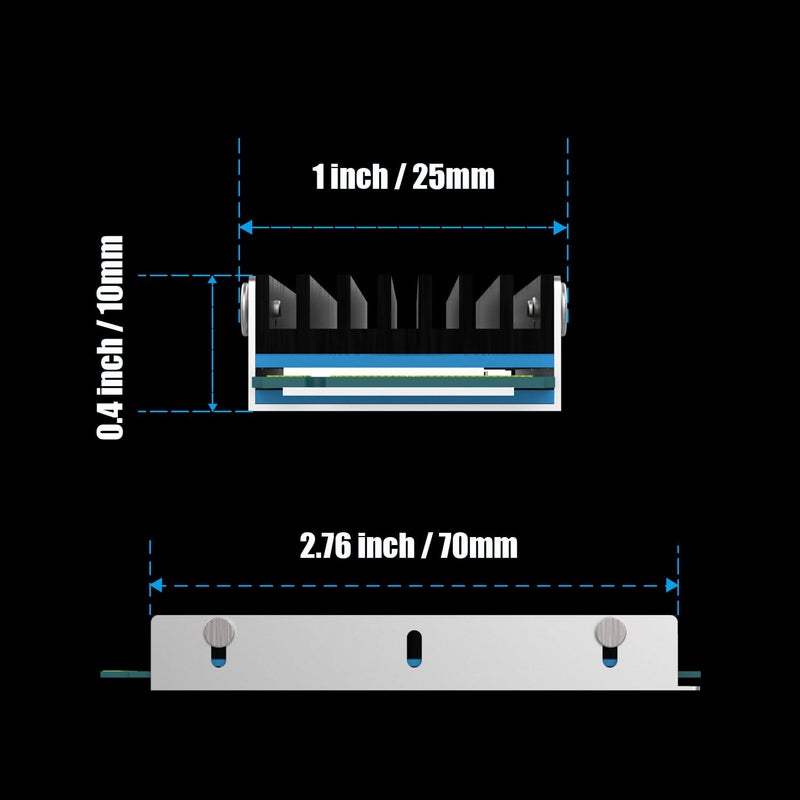 GLOTRENDS M.2 Heatsink with M.2 Screws and Thermal Pads for Single/Dual Sided Chip M.2 SSD, PC/PS5/PS5 Slim Installation(2 Packs) - Image 5